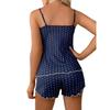 Lingerie Set for Ladies with Suspenders Summer Thin Print Sling Pajamas