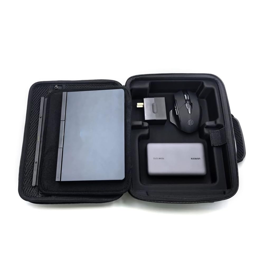 

Совместимый GPD Pocket 4 Дорожный и Пылезащитный с Чехлом для Хранения Аксессуаров, Ударопрочный, Портативный, Водонепроницаемый, (черный) чёрный