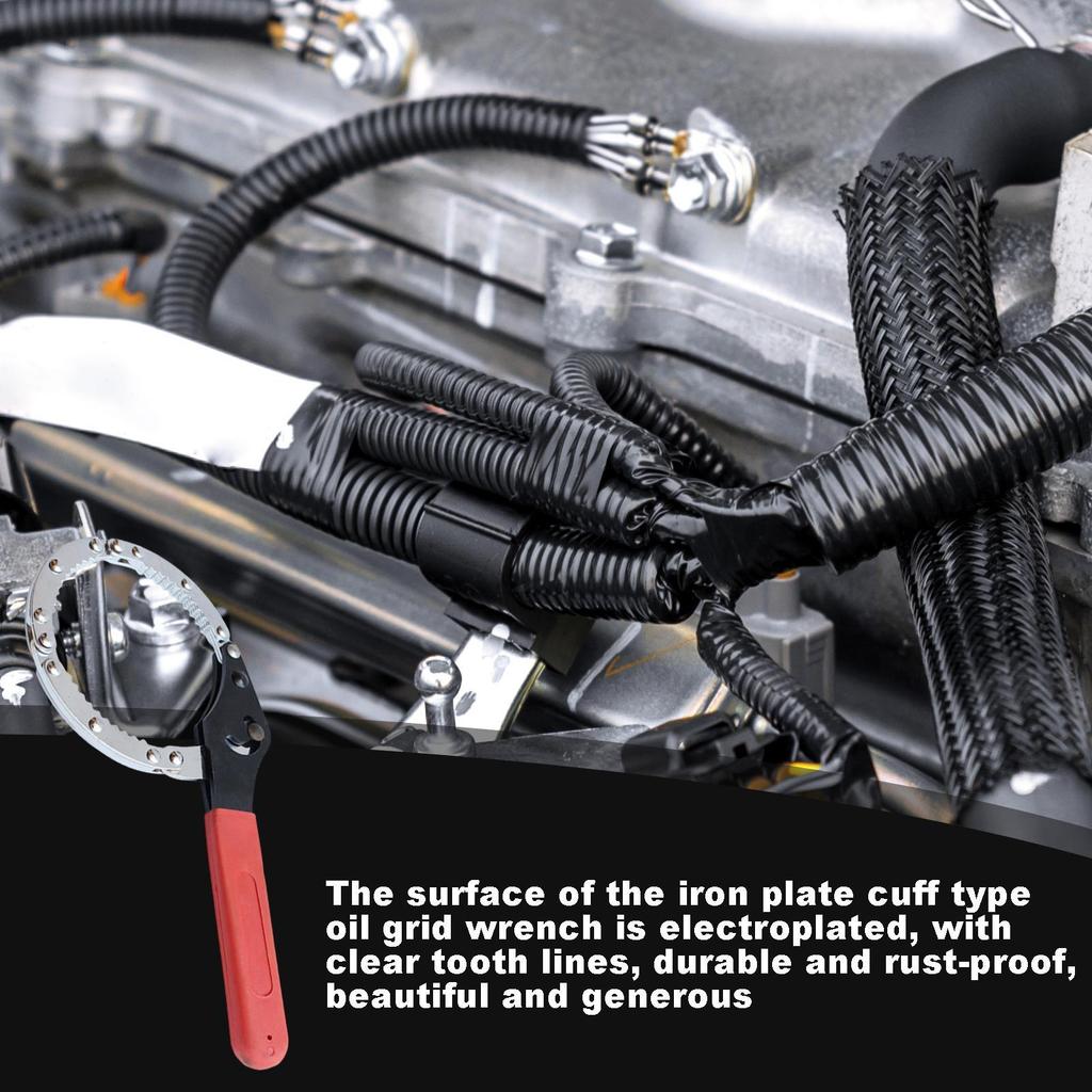 Chain Wrench Tool Heavy Duty Alloy Steel Car Repair Tool Oil Filter Chain Wrench Pliers For Mechanics Plumbers Home Improvement