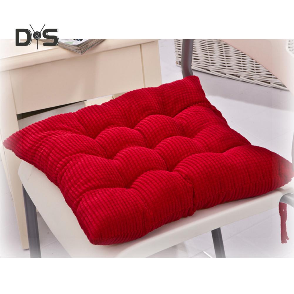 DYS Home Decor 40x40cm Pure Color Square Silná podložka na sezení Polštář Vázanka na židli