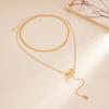 IngeSight.Z Retro Double Round Charm Layered Necklace for Women Creative Bohemian Pendant Neck Accessories Fashion Jewelry 2026