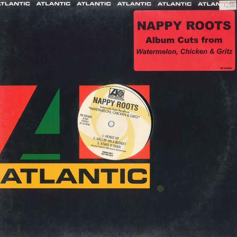 

12-дюймовая пластинка NAPPY ROOTS Select Cuts From The Album waterme PR300805PROMO ATLANTIC 2002 US Rap HipHopRB Б/у