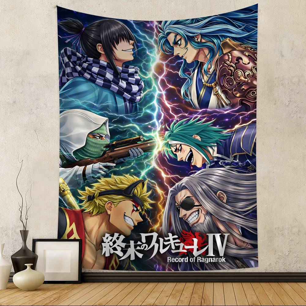 Anime Record Of Ragnarok Tapestry Art Printing Japanese Wall Tapestry Anime Wall Hanging Home Decor