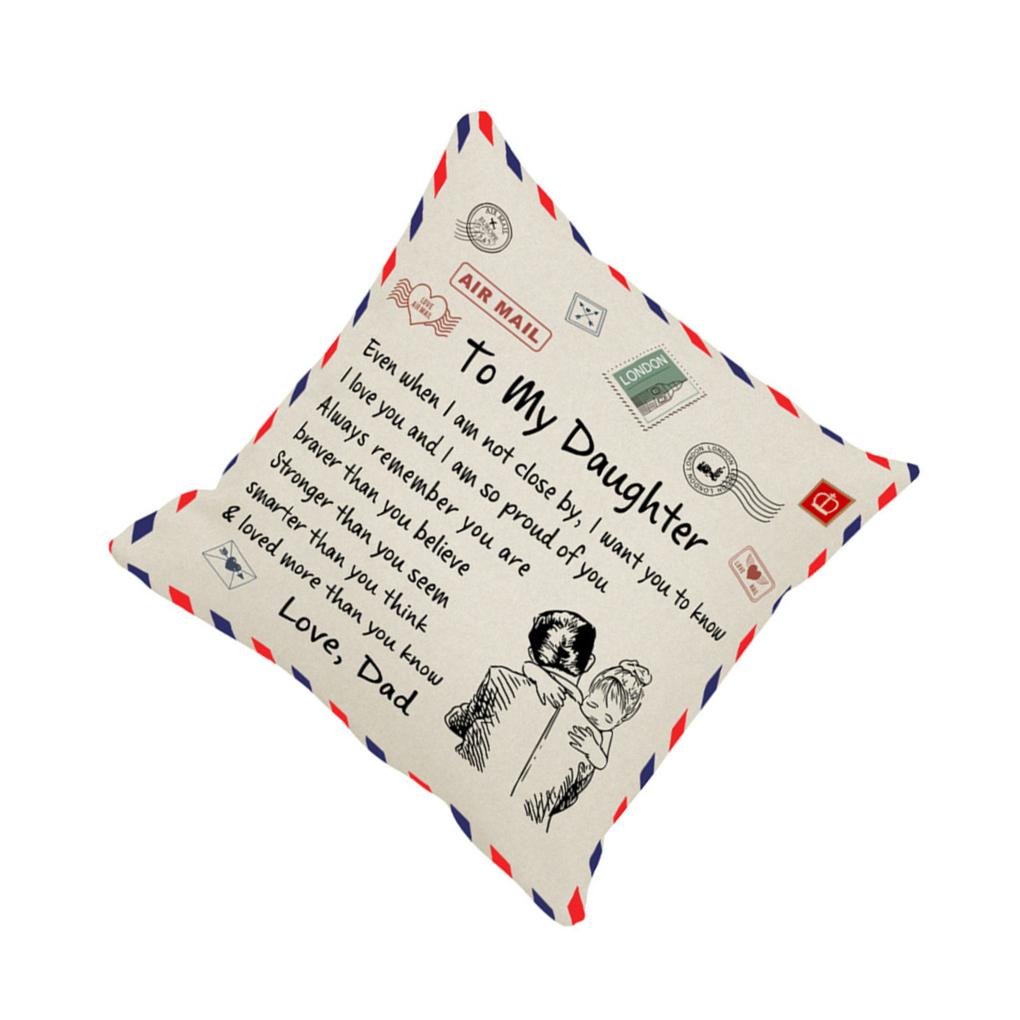 Square Pillow Decorative Envelope Husband Anniversary Decoration Wife Pillowcase Christmas Pillowslip Shape Home Cover
