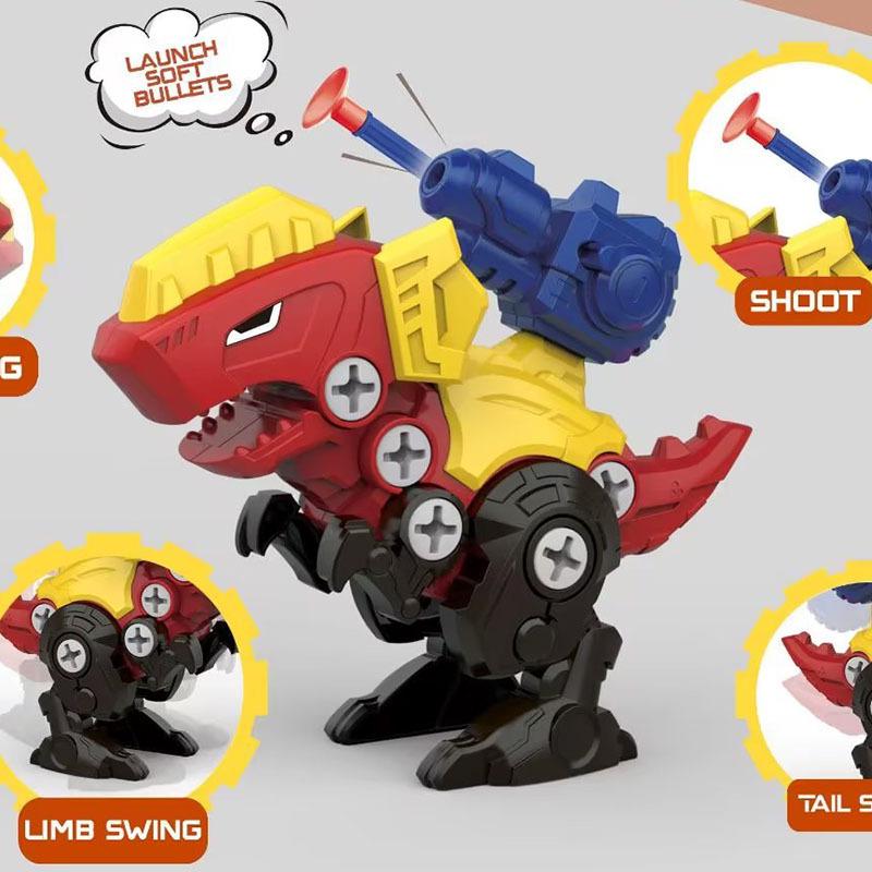 

Набор игрушек «Сделай сам» «Разборка и сборка динозавра» для детей - Сборный тираннозавр рекс с прикручивающимися деталями для познавательного развлечения