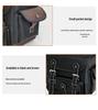 Stepless CU625/250 Retro Leather Waterproof Durable Large Capacity Quick Release Bag - Chinchilla