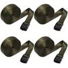 Lashing Belt for Securing and Earthquake and Disaster Preparedness 5m Multi-purpose Tie-down Cargo, Packaging, Luggage, (dark Green, Length)