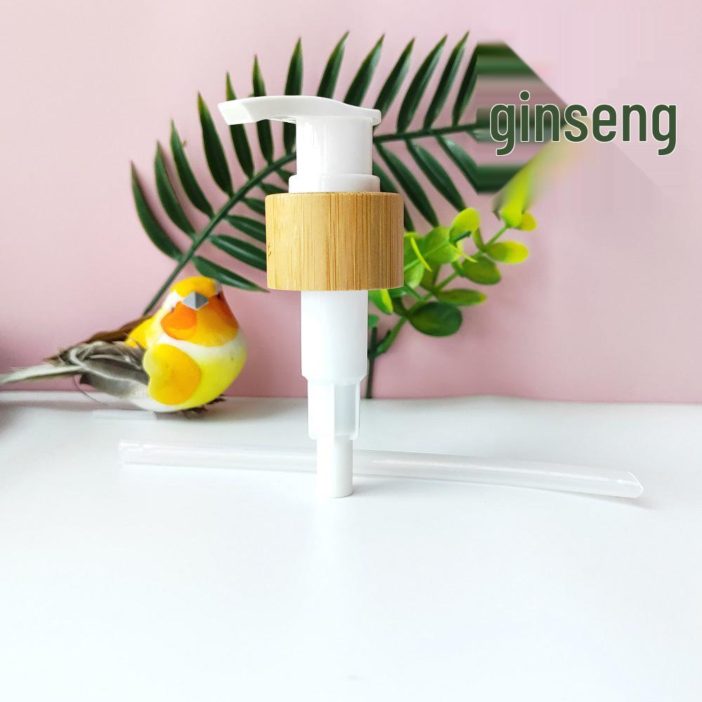 

Black and White Bamboo Wood Lotion Pump & Cap for Shower Gel and Shampoo Bottles 24/410 Pump
