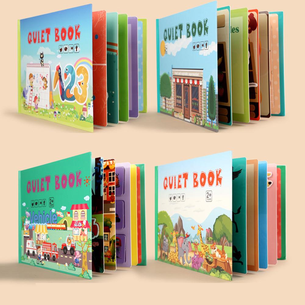 Quiet Busy Book For Kids Montessori Toys To Learning Early Skills For Preschool