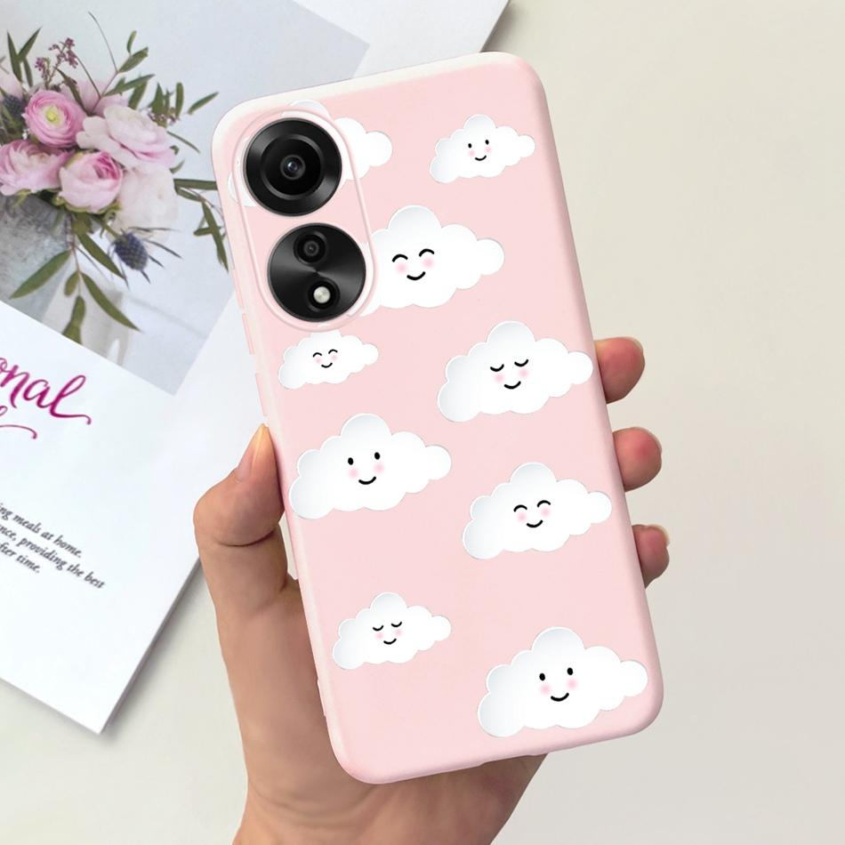 For OPPO A78 Case Oppo A78 4G CPH2565 Cute Fashion Candy Color Soft Silicone TPU Phone Back Cover For OppoA78 A 78 4G 2023