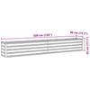 Garden Raised Bed Galvanized Steel 320 * 40 * 45 Cm Green