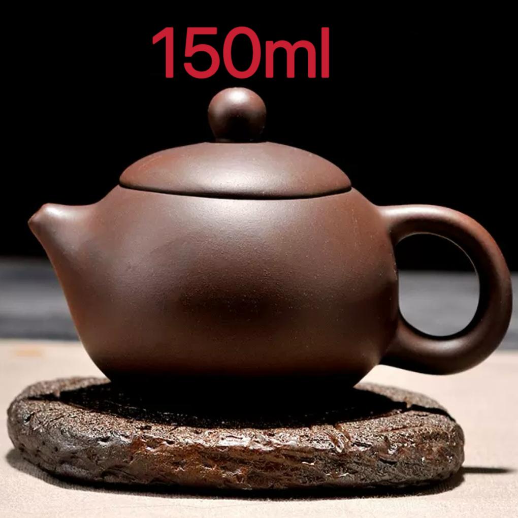 150ml Yixing Purple Clay Teapot Ball Shaped Xishi Tea Pot Kettle Zisha Could Brew Dahongpao Pu Er Longjing Tieguanyin Tea Set