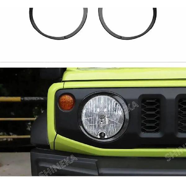 SHINEKA Auto Frontscheinwerfer Lampe Dekoration Abdeckung Aufkleber für Suzuki Jimny 2019 2020 2021 2022 2023 2024 Exterieur Zubehör