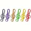 30pcs Color Metal Note Clip Music Stationery Treble Clef Small Bookmark Pin Note Bookmark Gift
