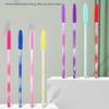 50Pcs Disposable Eyelash Brushes Makeup Tools Silicone Eyelash Makeup Brush Microbrush Rainbow Color Mascara Wand Applicator