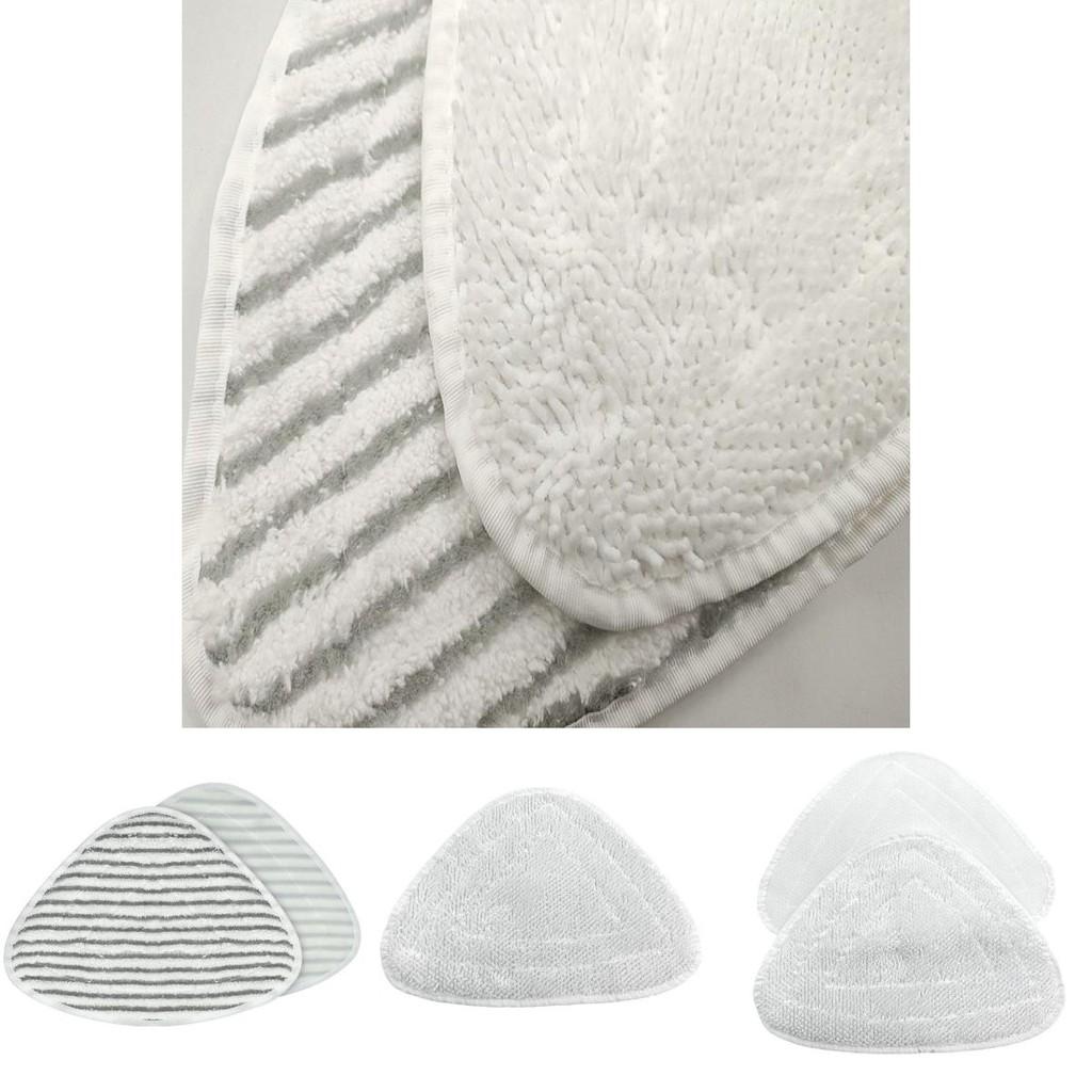 Ultra-absorbent White Chenille Replacement Mop Pads For Vileda Steam Mops