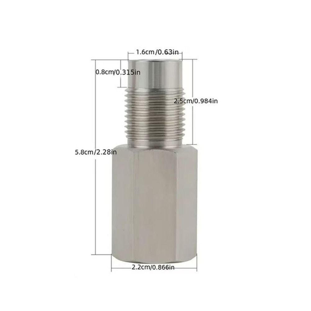 M18*1.5 Oxygen Sensor Adapter Stainless Steel Catalytic Converter for Automotive Accessories