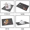 71x56CM Diamond Pattern Silicone Sink Mat and Dish Drying Pad