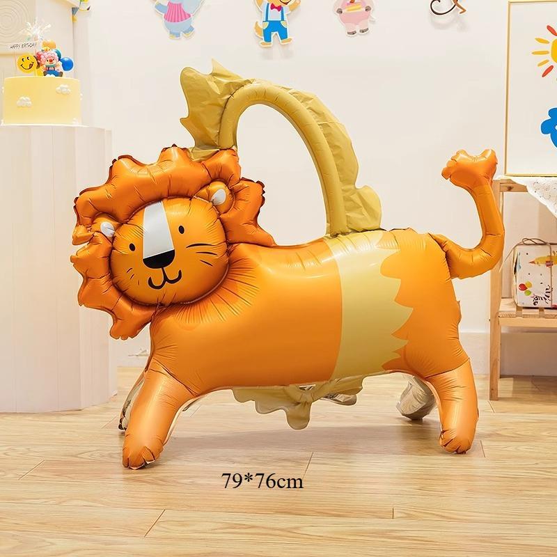 Cartoon Cake Shaped Balloons Children's Day Birthday Party Background Wall Atmosphere Decoration Layout Balloons