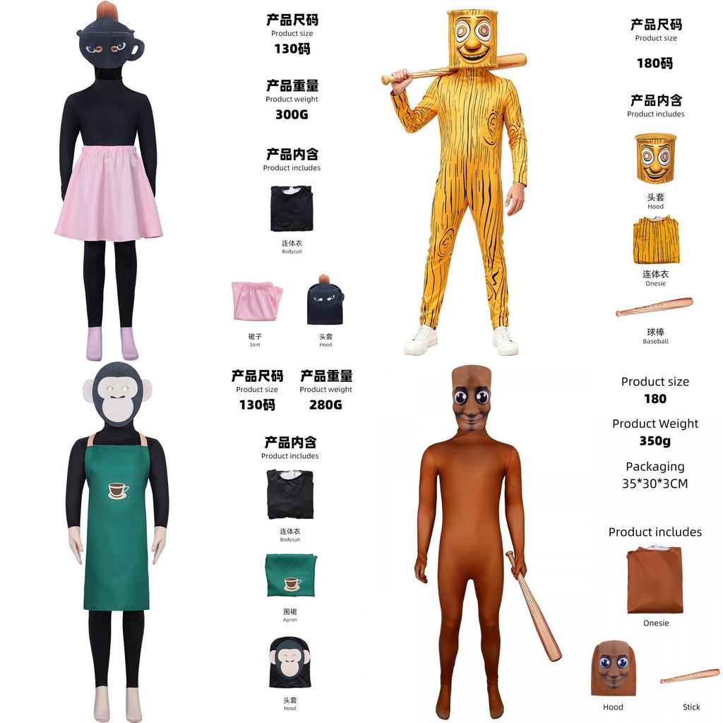 Costume Cosplay Brainrot Italiano Con Materiale in Poliestere Per Role Play Anime