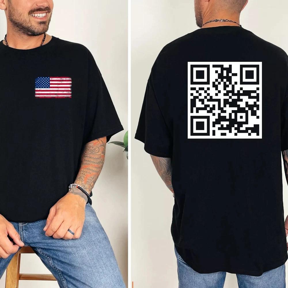 Trump YMCA QR Code Dance TShirt Scannable Funny Shirt Trump Dancing S