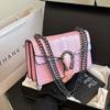 New High-end Fashion Snake Pattern Bag Shoulder Messenger Women's Bag