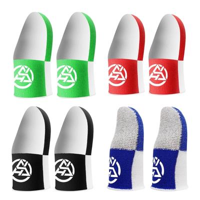 Thin Conductive Fiber Gaming Finger Sleeves Protectors Antislip Touch Displa Gloves For Precise Mobile Game Control 2pcs