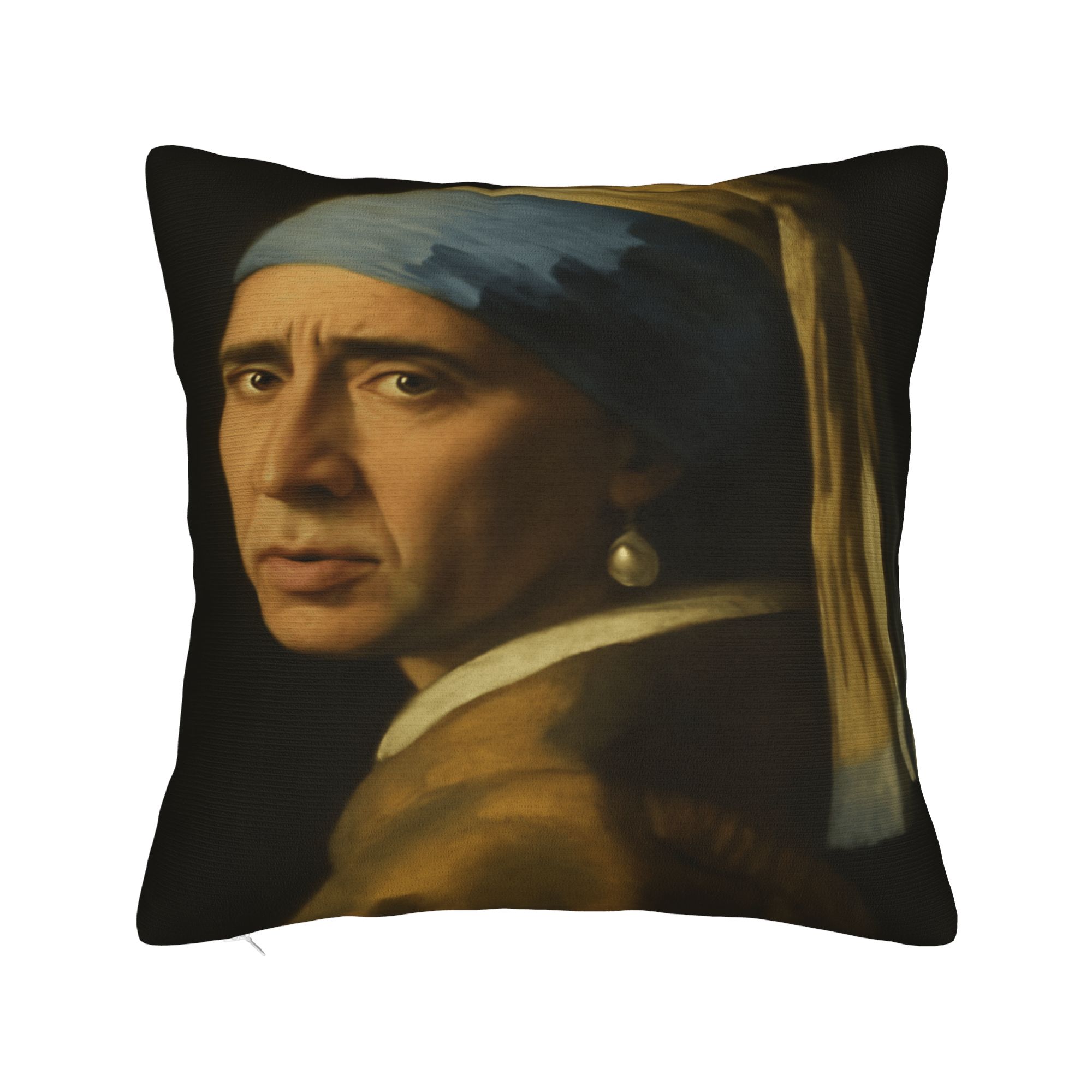 Funny N-Nicolas C-Cage Picolas Cage (3) Pillow Cover  Comfy Cushion Cover Novelty Pillow Case For Sofa Home Decor 12x12Inch