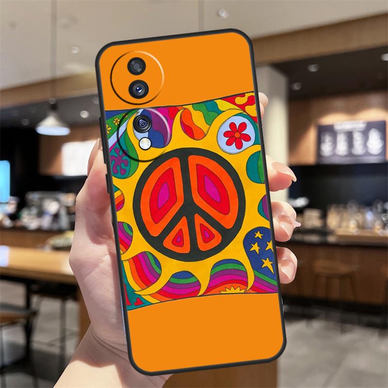 Hippy Hippie Psychedelic Art Peace Case For Honor Magic 5 6 7 8 Pro Honor 200 400 50 70 90 Lite X8b X8c X9b X9c X9d Win RT Cover