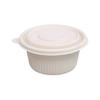 Jiwanggu 1000ml Runde biologisch abbaubare Lebensmittel-Takeaway-Behälter