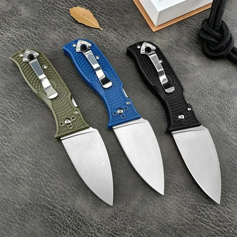 3 Colors Mini Portable Folding Knife D2 Blade Nylon Fiber Handle Sharp Kitchen Essential Fruit Slicing Multi-purpose Knife