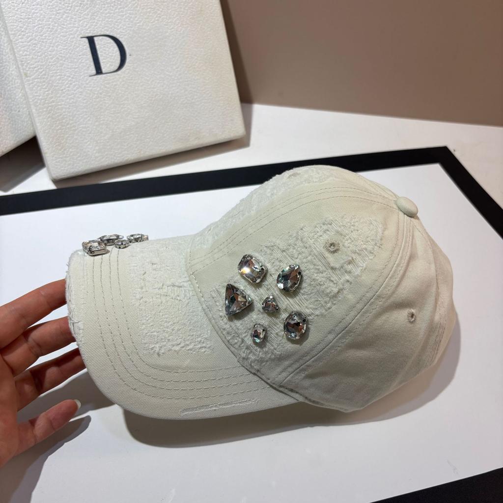Șapcă de baseball personalizată cu strasuri neregulate Modă franceză șapcă casual periată cu franjuri industrie grea