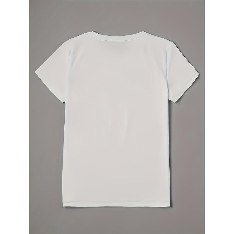 European Size Fashionable Vintage Style Women'S Casual Sports Short-Sleeve T-Shirt with a Patterned Horse Print.