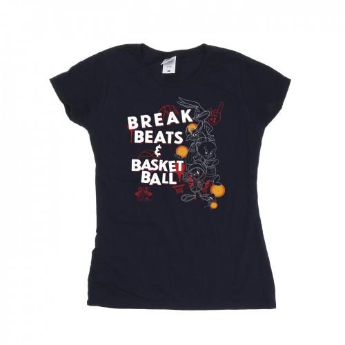 Space Jam: A New Legacy Womens/Ladies Break Beats & Basketball Cotton T-Shirt