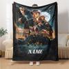 Custom Name Hogwarts Crest blanket for Couch & Bed, Plush Cozy Fuzzy Blanket Super Soft & Warm Blankets for Fall and Winter. 090893