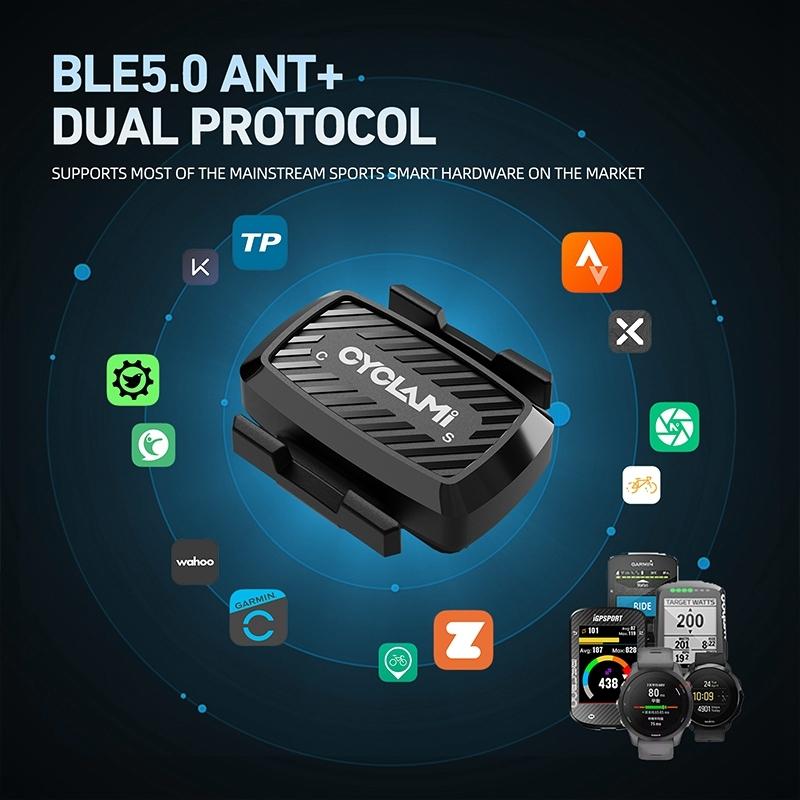 CYCLAMI Trittfrequenzsensor Geschwindigkeit C1 ANT+ IPX6 Tacho GPS Fahrradcomputer Halterung Für GARMIN iGPSPORT BSC100s Bryton XOSS G2 plus G+