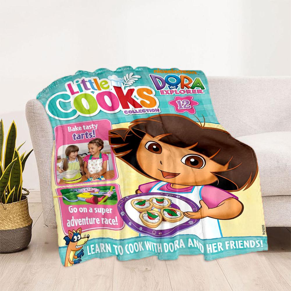 Dora Explorer Blanket Warmthful Decor Perfect for Office Chair Picnics Office Four Seasons Multipurpose Modern Ideal Gift For Birthday Valentine'S Day