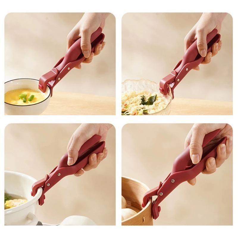 Hot Plate Gripper Clips Holder Tongs Bowl Holder Pot Clip For Moving Hot Plate Bowls Pizza Pan Air Fryer Microwave Oven