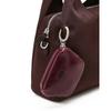 DakS Burgundy Leather Nylon Tote Bag S Dcba6f030d2