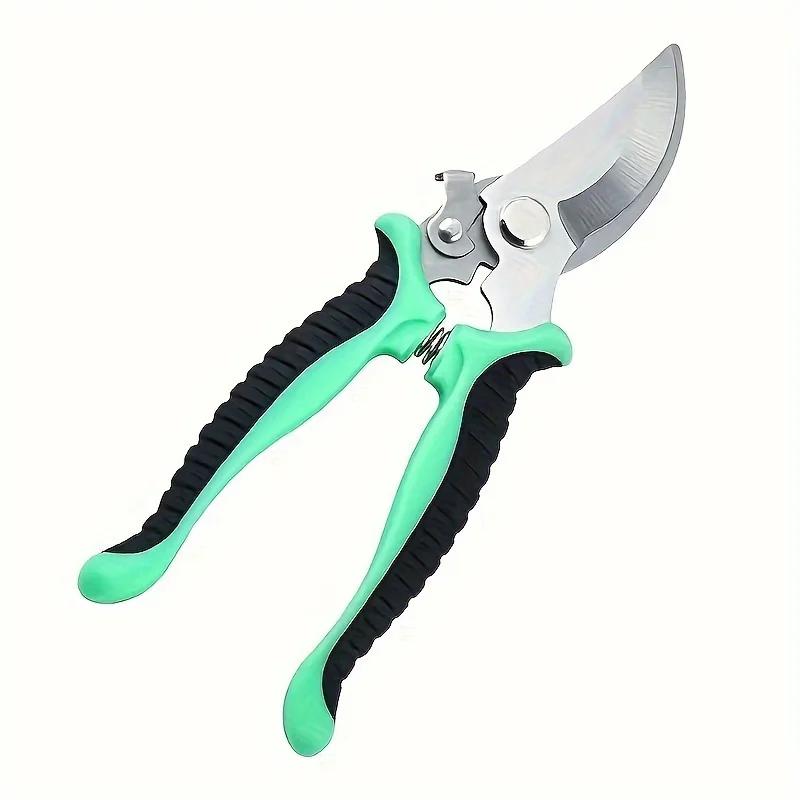 1Pc Garden Pruning Shears, Strong Stainless Steel Scissors, Hand Pruners For Fruit Pedicels, Power Saving Trimming Tools