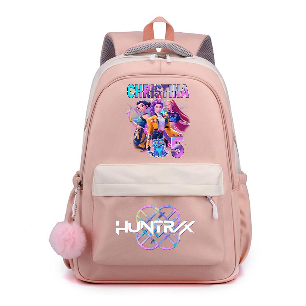 Anime Cartoon K-Pop Demon Hunters Printed Large Capacity Waterproof Backpack for Teenger Student Girl Boy Schoolbag Bookbag Gift Travel Bag