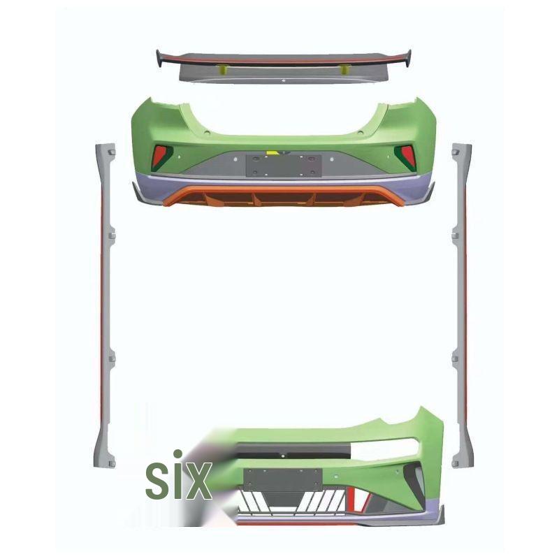 Zeekr 001 FR Model Full Body Kit: Front & Rear Bumpers, Side Skirts, New Energy Vehicle Modification.