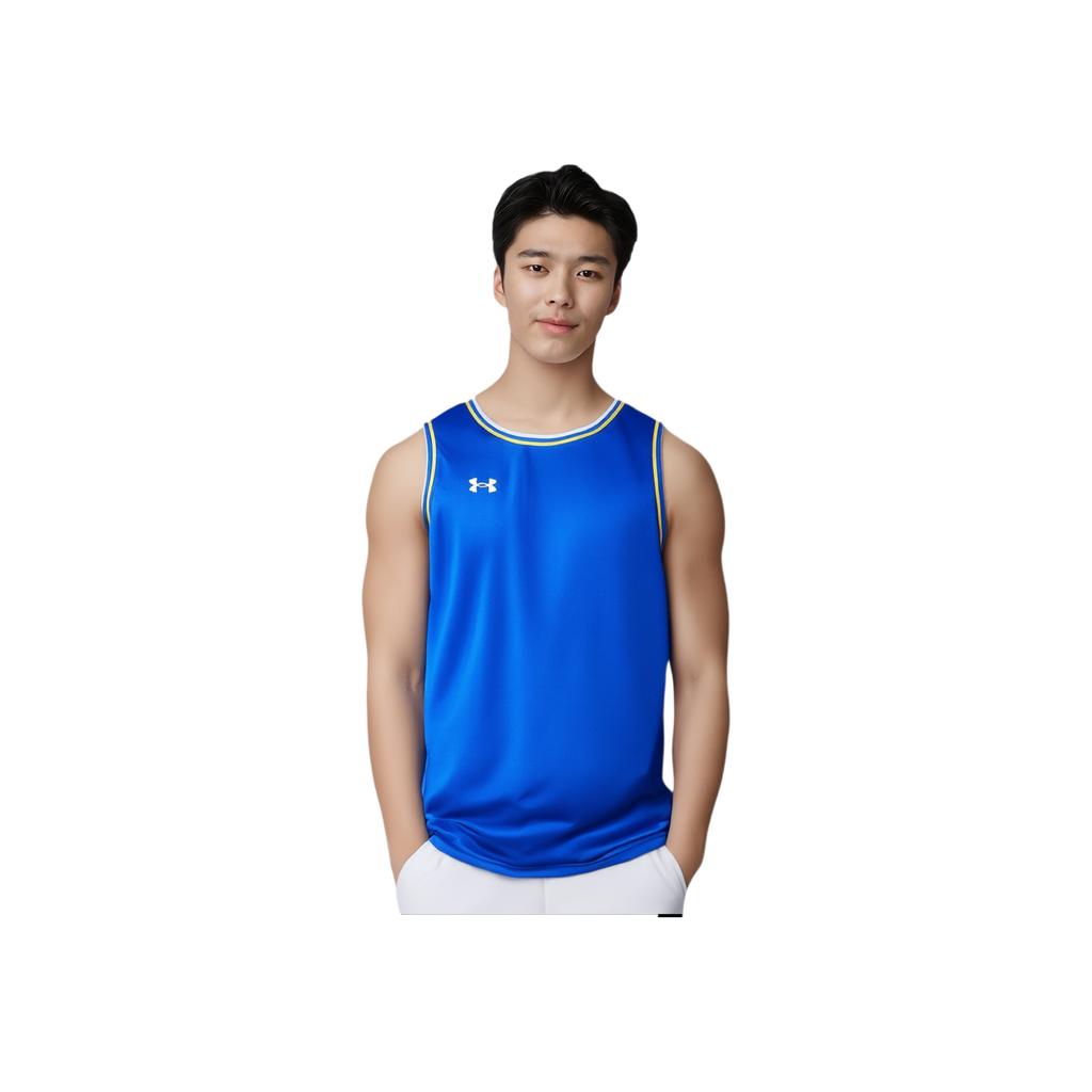 Under Armour Logo Loose Knit Sports Quick-Dry Breathable Vest Unisex Vests Blue 21500101-400