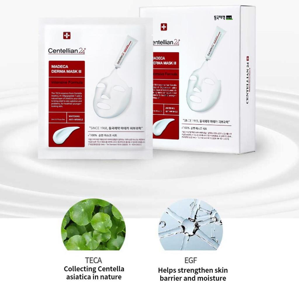CENTELLIAN24 Madeca Derma Mask Pack 10pcs Set / Intensive Formula Whitening Anti-Wrinkle