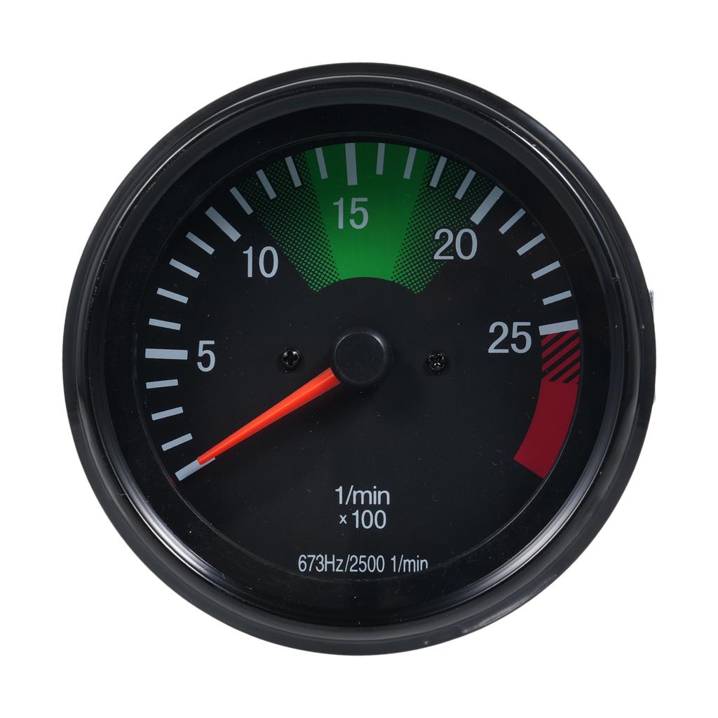 12V Tachometer Gauge 3.75inch 02500RPMmin Tachometer 637HZ Car Motorcycle Tachometer Gauge