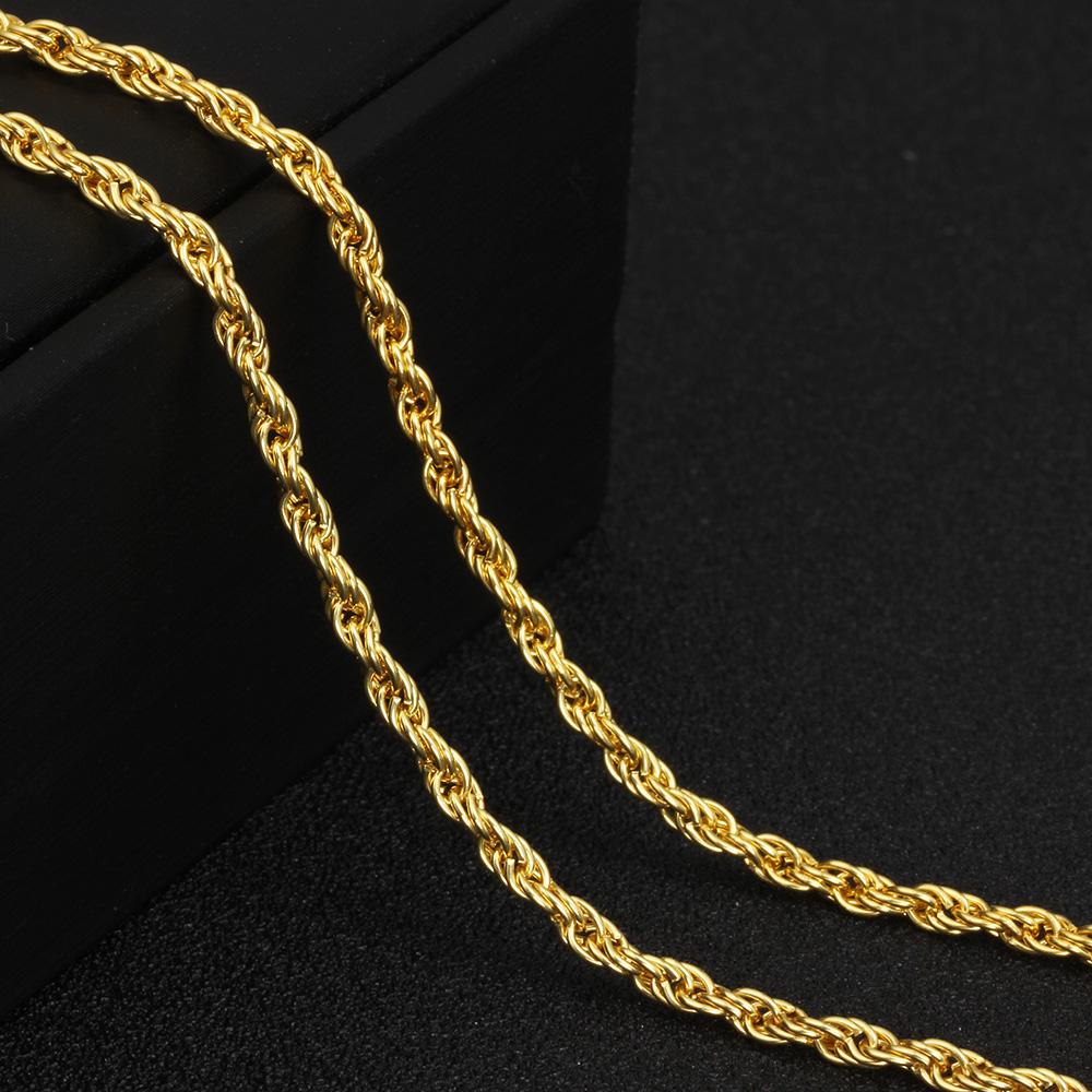 Men Fashion Diamante Lion Head Shape Necklace