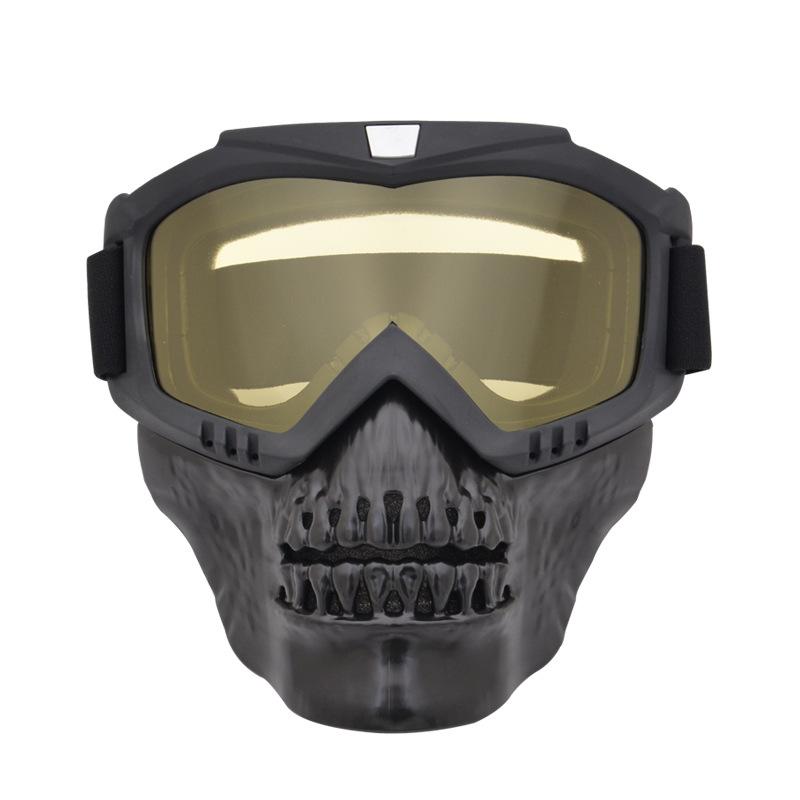 Goggles, motorcycle off-road goggles, outdoor skull windproof goggles, motorcycle helmet glasses for men riding
