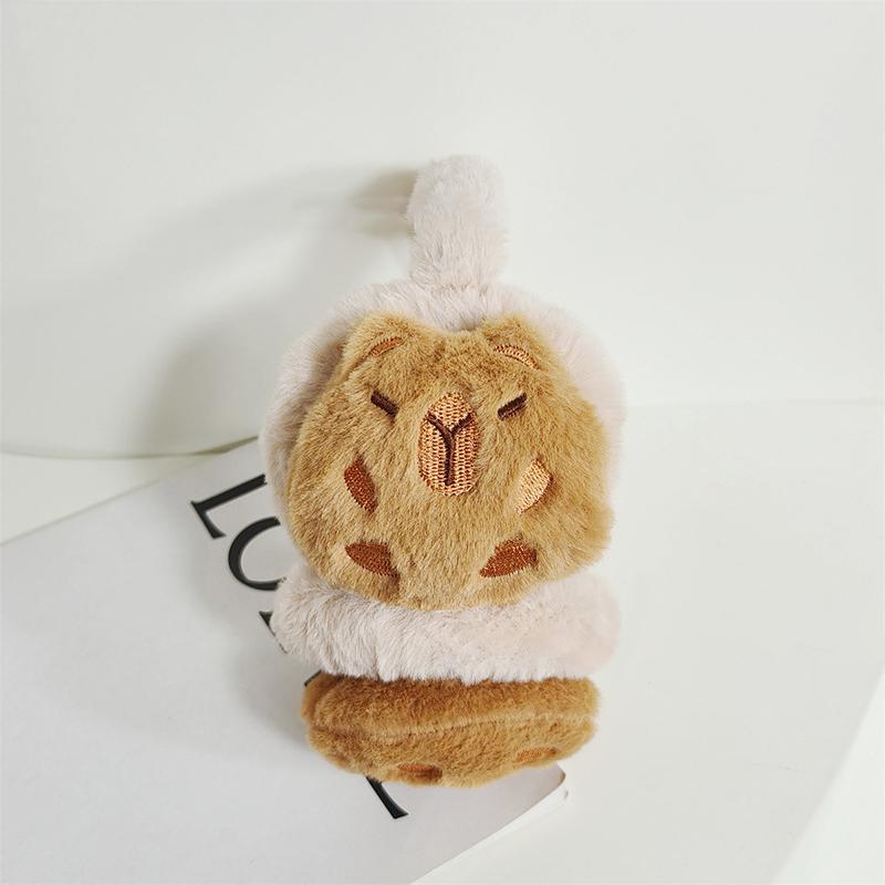 Cute Plush Capybara Earmuffs Warmer Ear Cover For Women Men Winter Warm Earflaps Outdoor Cold Protection Cycling Ear-Muffs