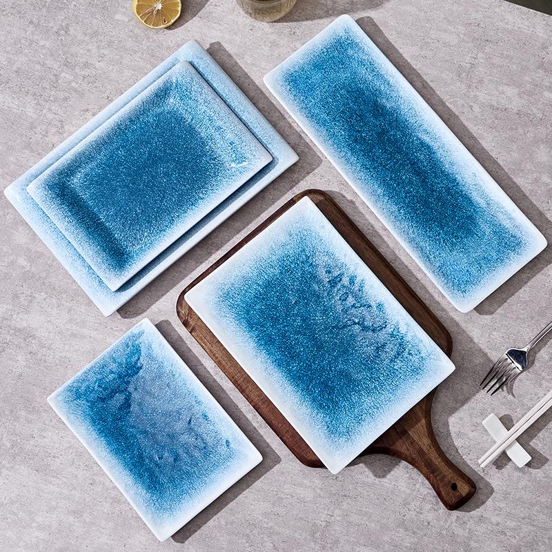 Melamine Rectangular Plate for BBQ, Grilled Meats, Cold and Fried Dishes