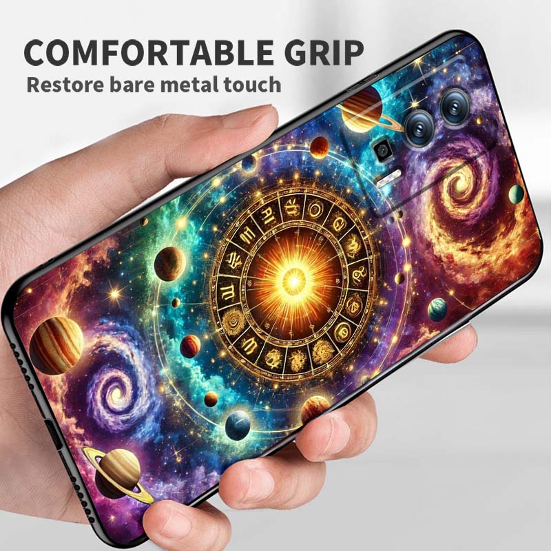 Cosmic Starry Sky Pattern For Xiaomi Redmi 12 13C 12C 13 10C 9T A2 9A 9C 7A Note 10S 8T 10 9 8 Pro 4G 5G Black Phone Case